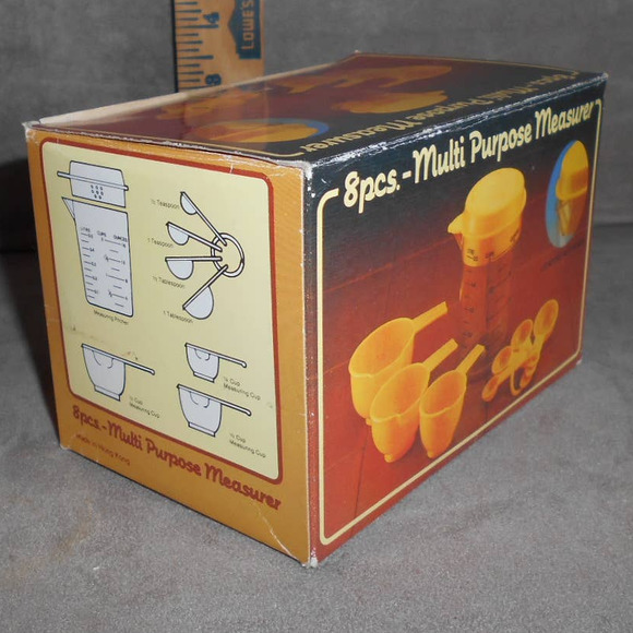 Vintage Giftco 8 Piece Multi Purpose Measurer Original Box Hong Kong - Picture 8 of 9